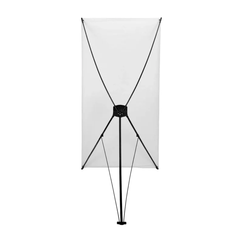 Estructura de porta pendon arana de 80x180 cm para exhibicion comercial